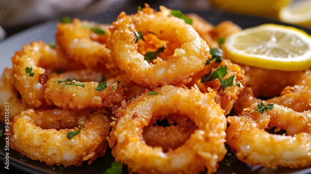 Hispanic Tradition: Sun-Kissed Crispy Calamari with Citrus Accents for Heritage Month Hispanic Tradition: Sun-Kissed Crispy Calamari with Citrus Accents for Heritage Month