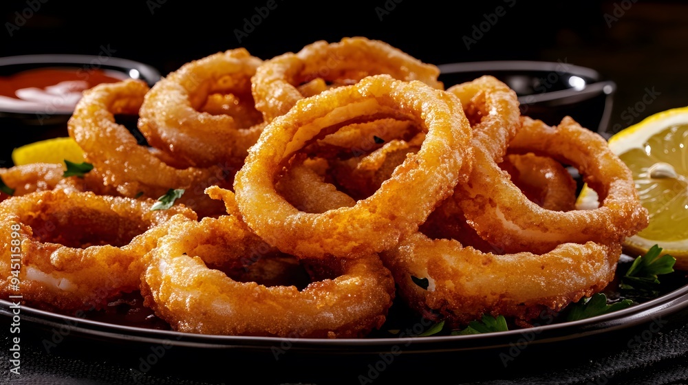 Hispanic Tradition: Sun-Kissed Crispy Calamari with Citrus Accents for Heritage Month Hispanic Tradition: Sun-Kissed Crispy Calamari with Citrus Accents for Heritage Month
