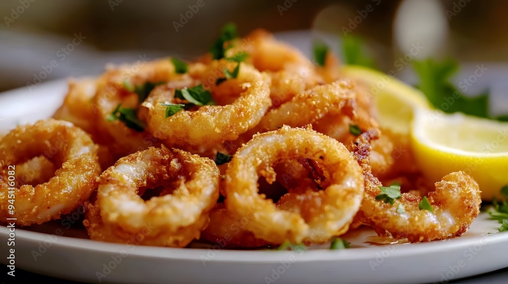 Hispanic Tradition: Sun-Kissed Crispy Calamari with Citrus Accents for Heritage Month Hispanic Tradition: Sun-Kissed Crispy Calamari with Citrus Accents for Heritage Month