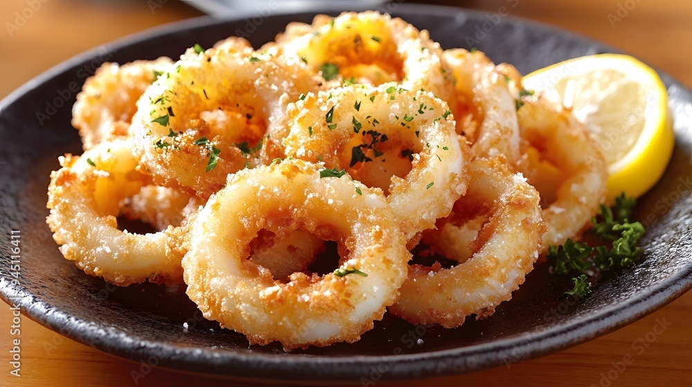 Hispanic Tradition: Sun-Kissed Crispy Calamari with Citrus Accents for Heritage Month Hispanic Tradition: Sun-Kissed Crispy Calamari with Citrus Accents for Heritage Month