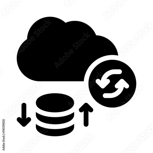 sync glyph icon