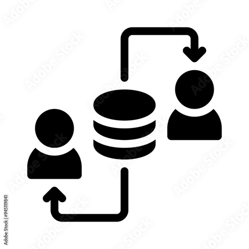 sharing glyph icon