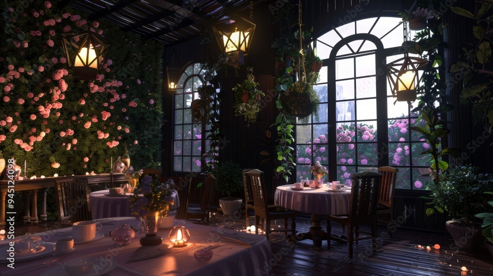 A relaxed cafe for couples featuring tea specialties, romantic ambiance, cozy decor, and an intimate setting, perfect for a serene and romantic experience. A relaxed cafe for couples featuring tea specialties, romantic ambiance, cozy decor, and an intimate setting, perfect for a serene and romantic experience.