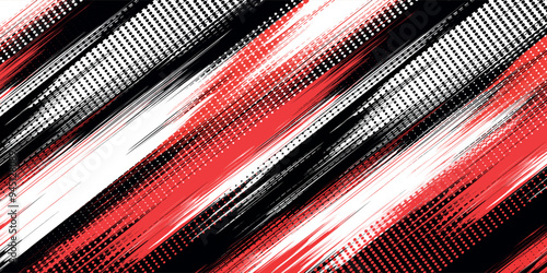 Abstract dark red speed light tail on black background. modern vector