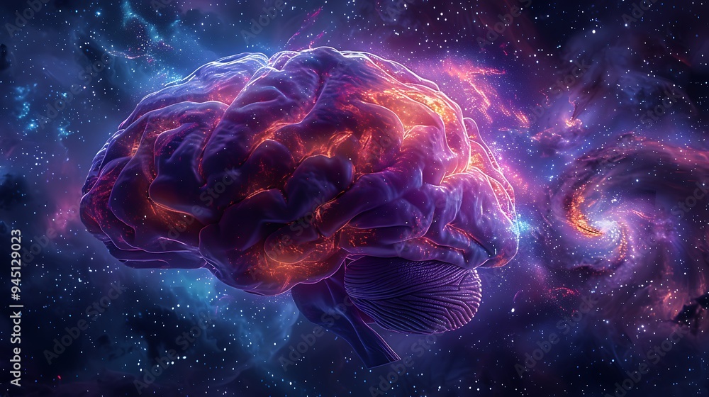 Vivid Neural Swirl: A Psychedelic Brain Vivid Neural Swirl: A Psychedelic Brain