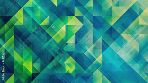 abstract background with triangles green backround 
