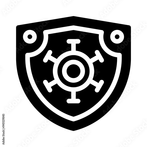 antivirus glyph icon