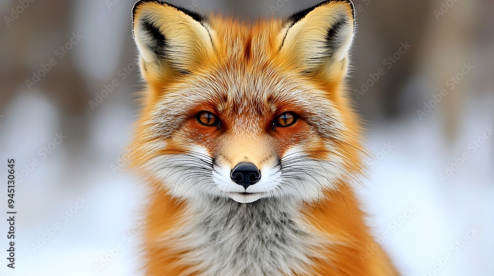 Close-up Portrait of a Red Fox Close-up Portrait of a Red Fox