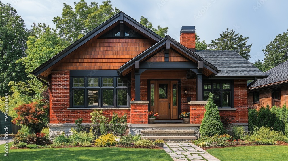 Classic Suburban Bungalow with Cozy Interior and Simple Design