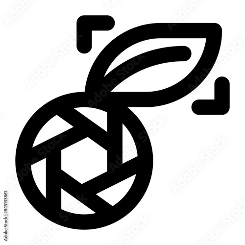 macro lens, lens, detailed, camera, photography outline icon