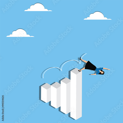 Woman falls off the chart