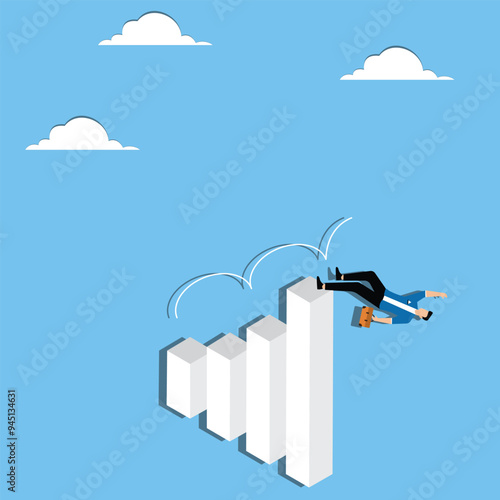 Man falls off the chart