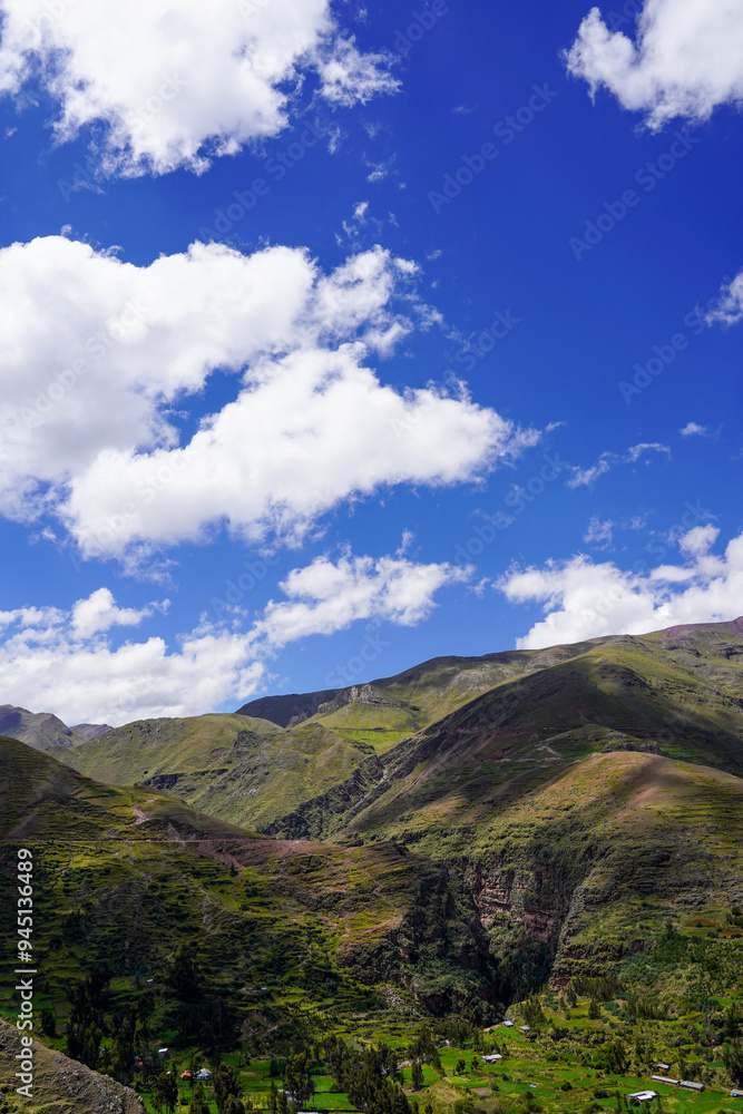 Countryside and mountainscape around Cuzco, Peru Countryside and mountainscape around Cuzco, Peru