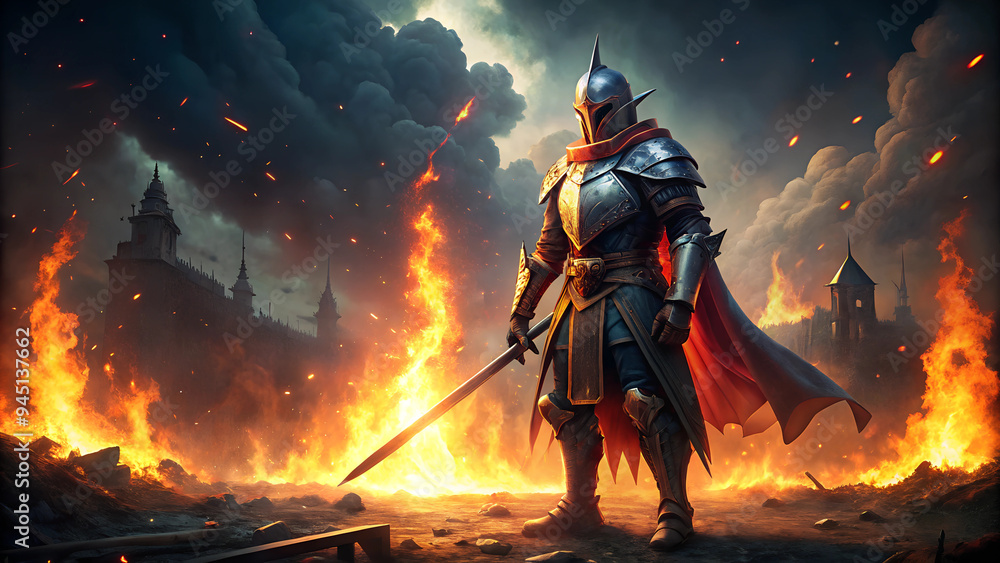 Knight in Fire. Knight in Fire.