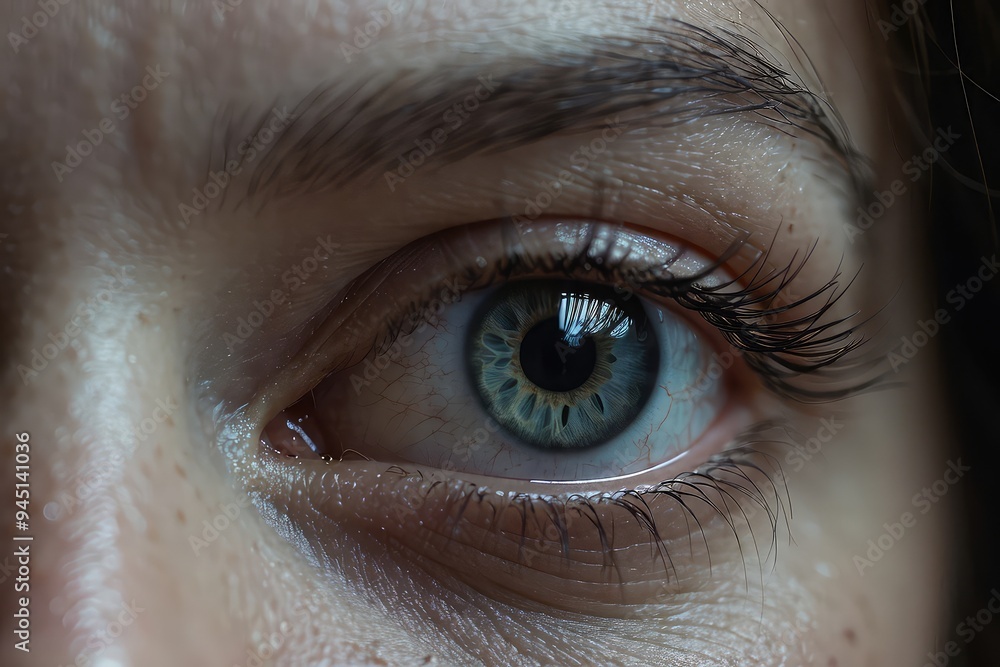 close up of a female eye close up of a female eye