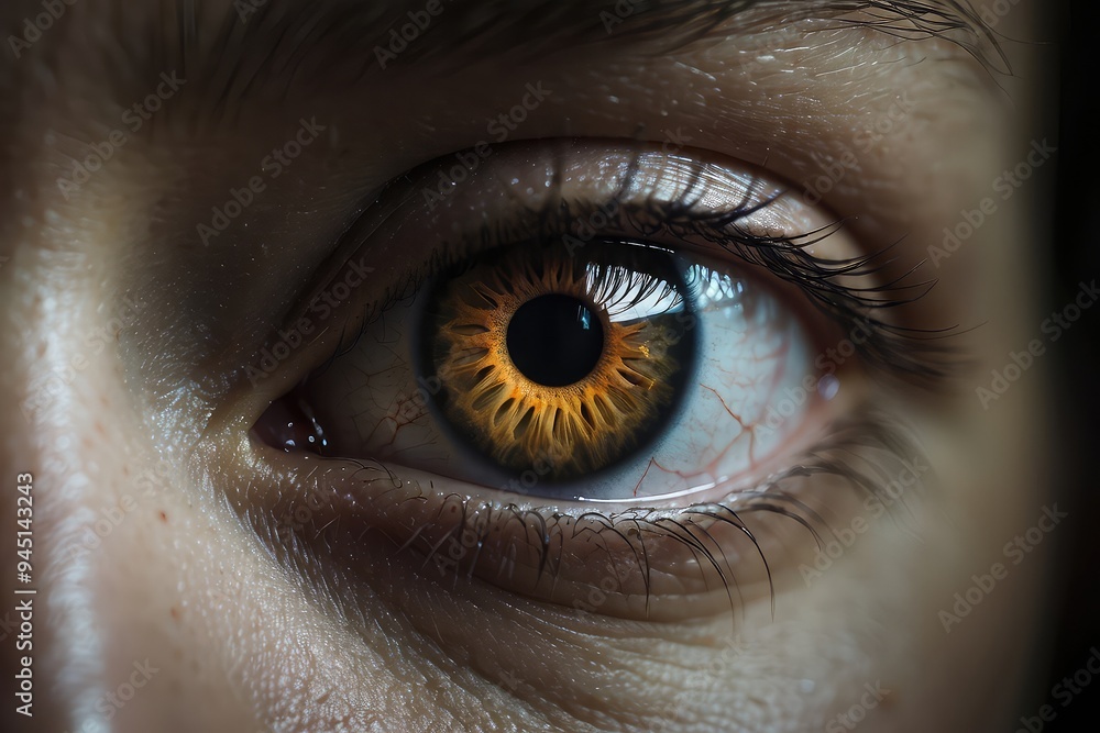 close up of a female eye close up of a female eye