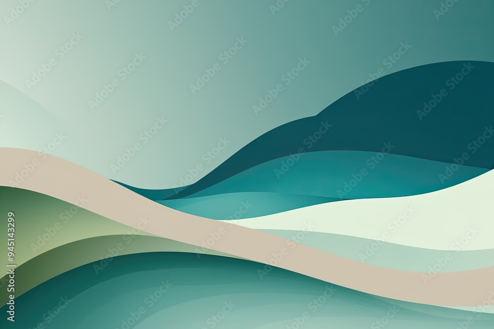 Serene Contemporary Background Art with Layered Soft Tones and Wave Patterns Serene Contemporary Background Art with Layered Soft Tones and Wave Patterns