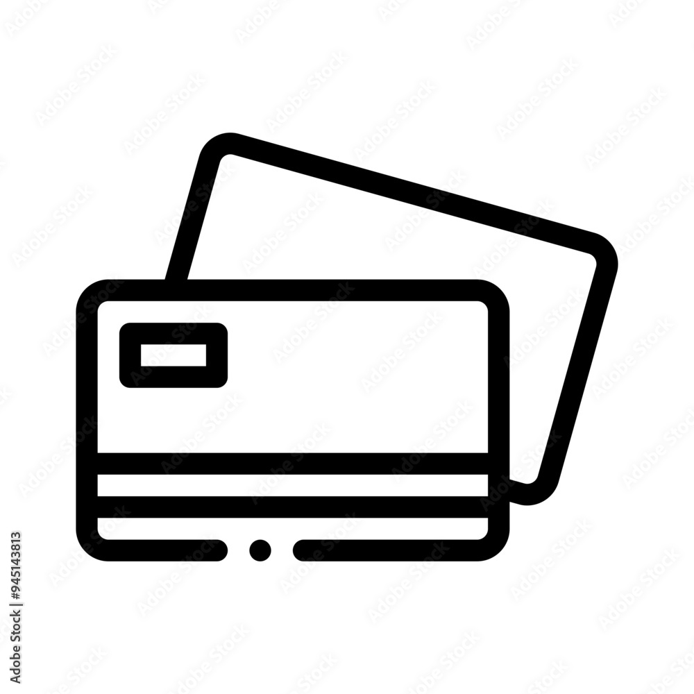 credit card line icon credit card line icon