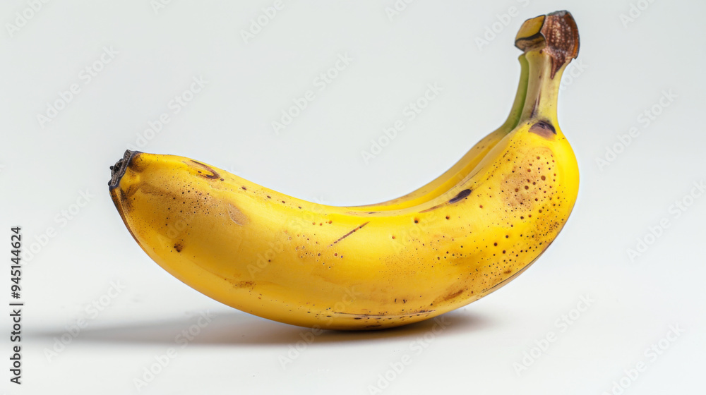 A whole banana isolated on a white background A whole banana isolated on a white background