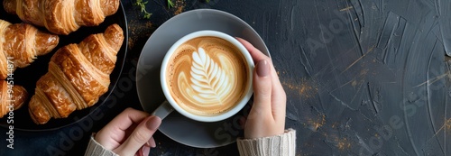 Coffee and Croissants - The Perfect Morning Treat