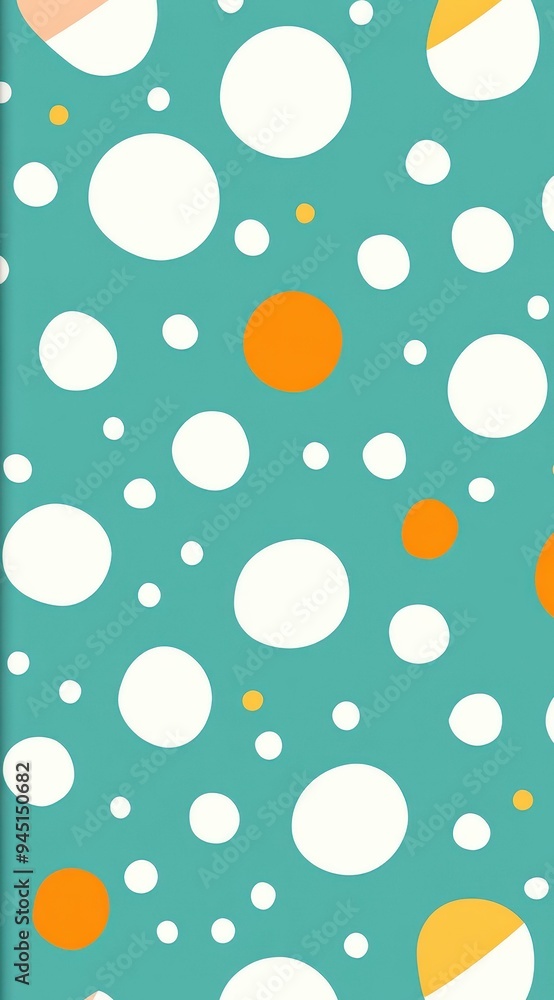 A fresh mint background adorned with delicate white polka dots creates a playful and modern design aesthetic. A fresh mint background adorned with delicate white polka dots creates a playful and modern design aesthetic.