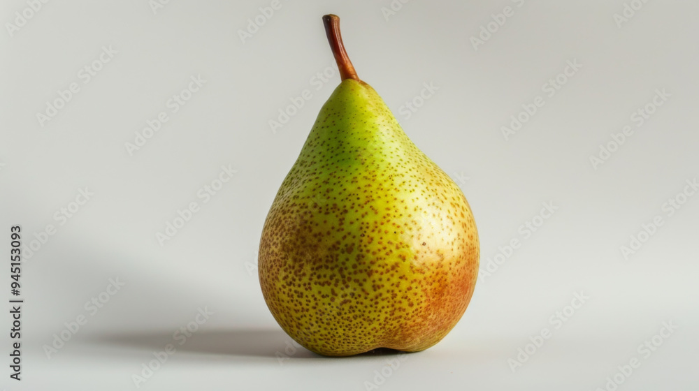 A whole pear isolated a white background A whole pear isolated a white background