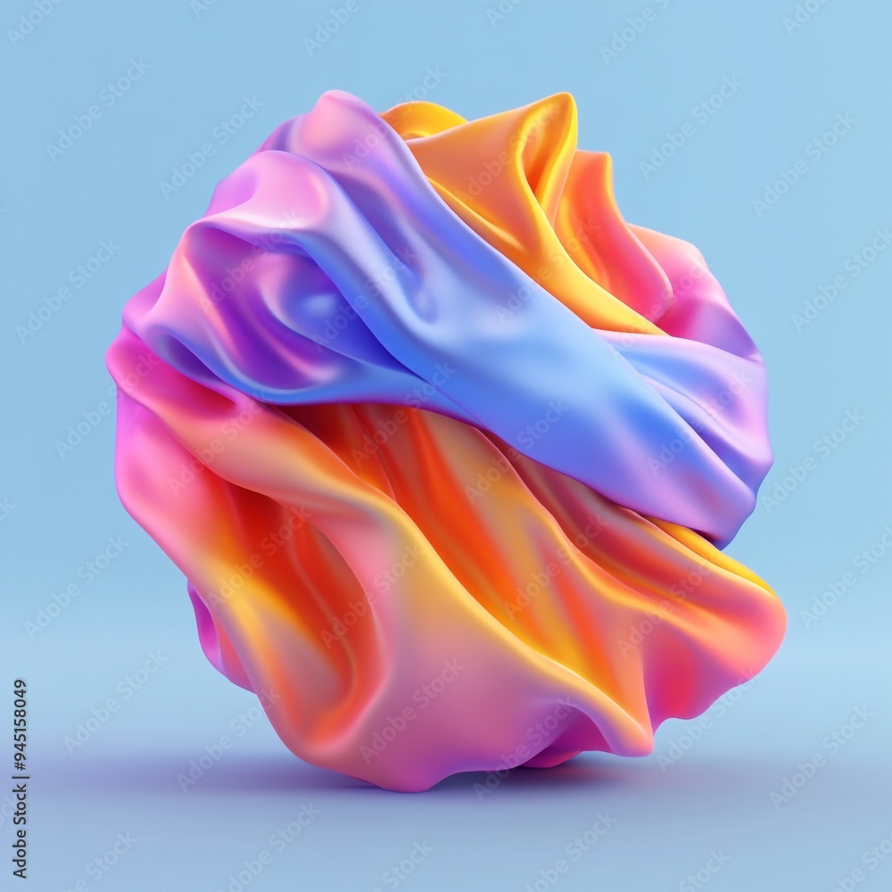 3D Cloth Icon: Fabric and Textile Material Illustration Logo 3D Cloth Icon: Fabric and Textile Material Illustration Logo