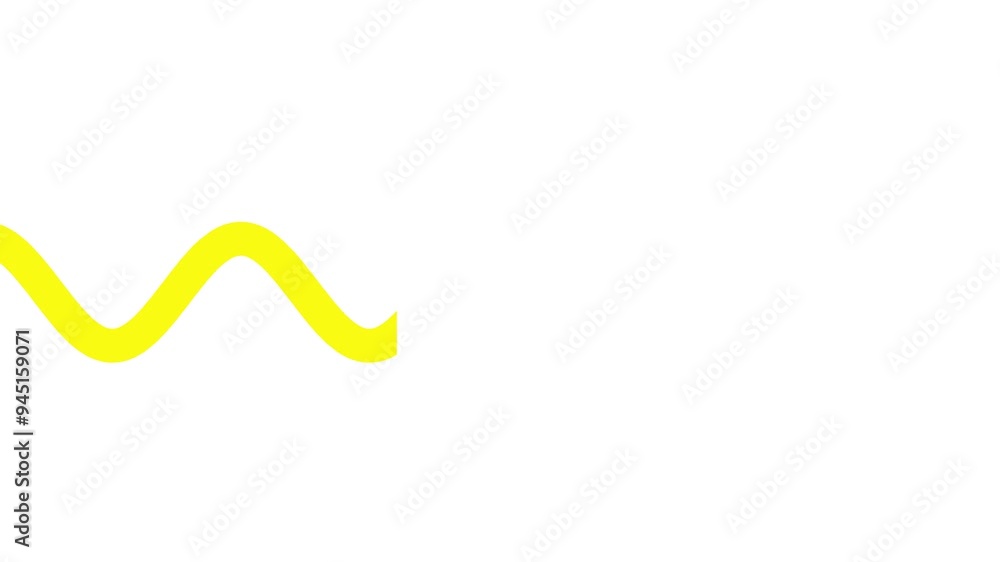 Yellow wave motion line Yellow wave motion line