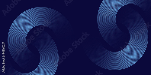 Abstract blue glowing geometric lines modern shiny blue circle lines pattern. abstract background blue circle