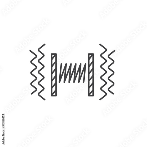 vibration damper icon vector element design template