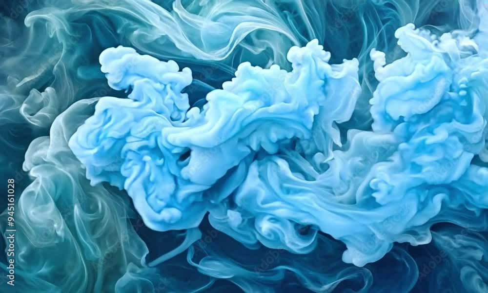 Calming blue abstract fluid art Calming blue abstract fluid art