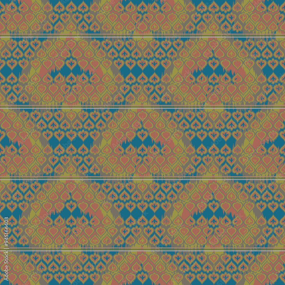 Ethnic abstract ikat art. Aztec ornament print. geometric ethnic pattern seamless color oriental. Design for background ,curtain, carpet, wallpaper, clothing, wrapping, Batik. Ethnic abstract ikat art. Aztec ornament print. geometric ethnic pattern seamless color oriental. Design for background ,curtain, carpet, wallpaper, clothing, wrapping, Batik.