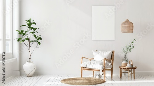 Describe the role of white backgrounds in interior design photography.