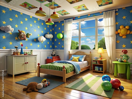 whimsical dreamy childhood nostalgia toy story room