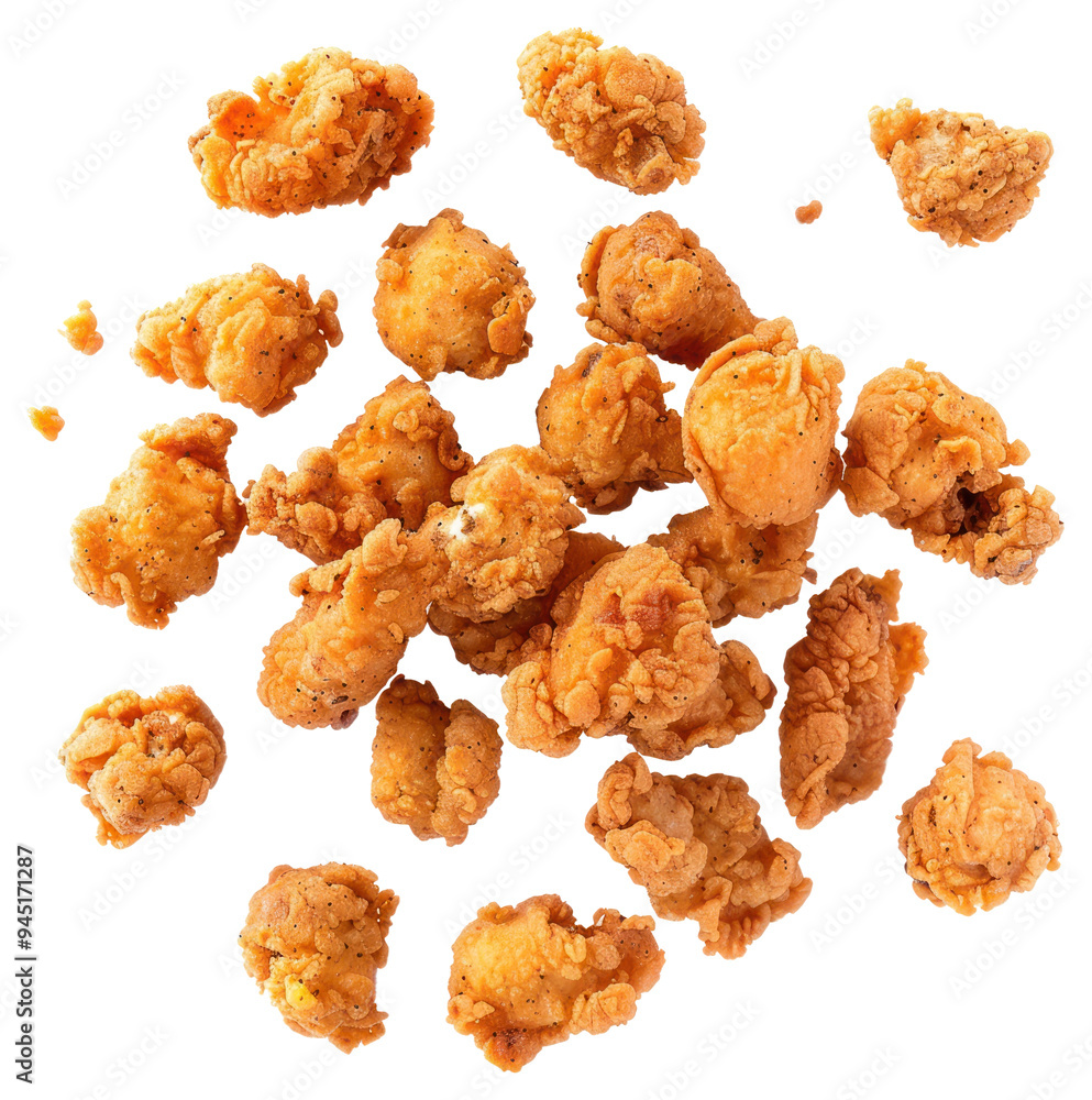 PNG Crispy golden fried chicken bites