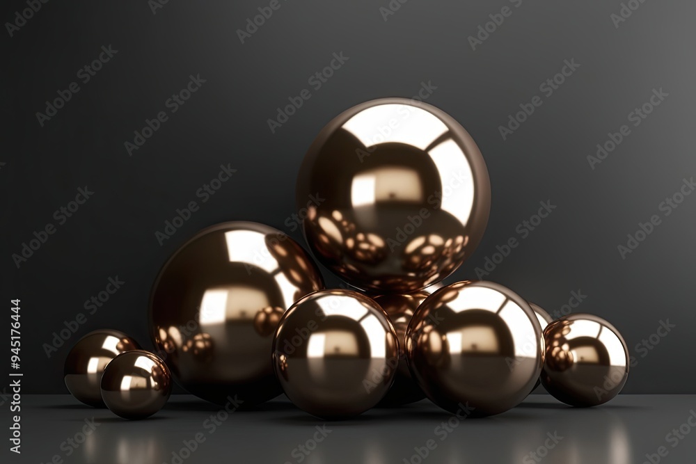 Three Dimensional Glossy Orb Designs on Bold Black Background Modern Visual Aesthetics Three Dimensional Glossy Orb Designs on Bold Black Background Modern Visual Aesthetics