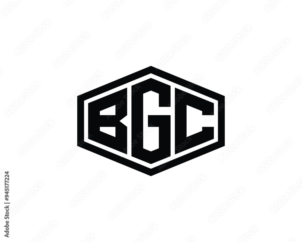 BGC logo design vector template. BGC