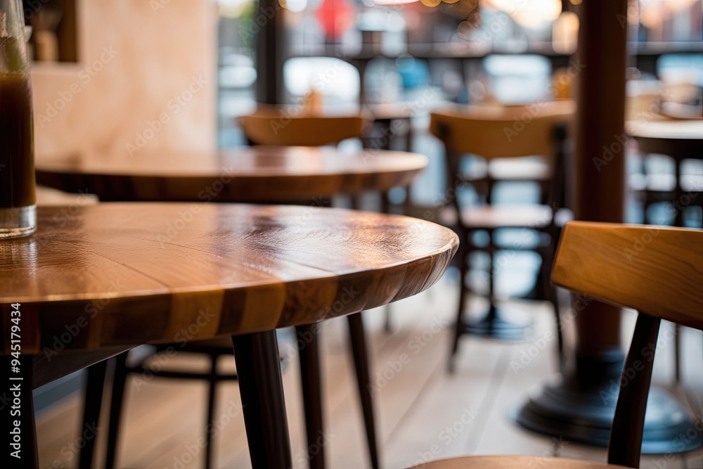 Stunning Close-Up of a Handmade Table in a Cozy Artisanal Caf� Featuring a Soft-Focus Background for Enhanced Creativity and Comfort Stunning Close-Up of a Handmade Table in a Cozy Artisanal Caf� Featuring a Soft-Focus Background for Enhanced Creativity and Comfort