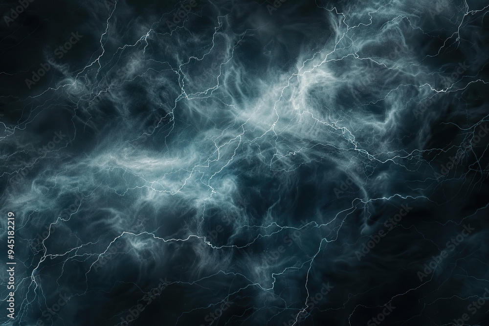 Generative ai on theme of scary bright electric lightning bolt with branches in the night dark sky Generative ai on theme of scary bright electric lightning bolt with branches in the night dark sky
