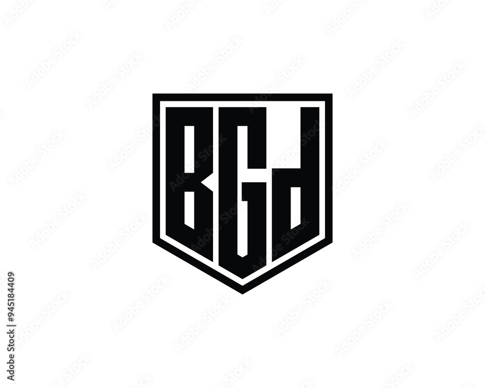 BGD logo design vector template. BGD BGD logo design vector template. BGD