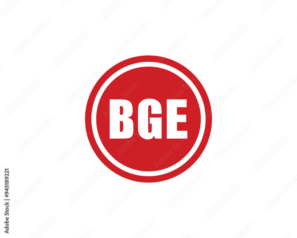 BGE logo design vector template. BGE BGE logo design vector template. BGE