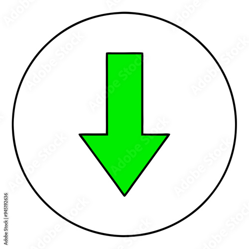 green arrow download and upload button no bg
