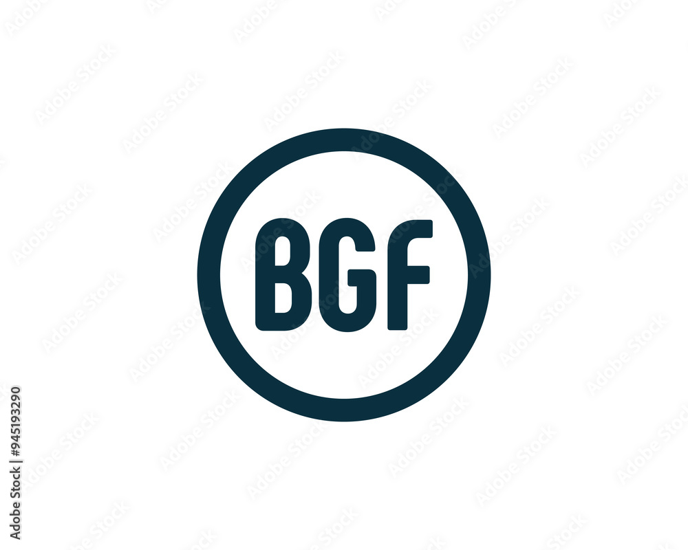 BGF logo design vector template. BGF BGF logo design vector template. BGF
