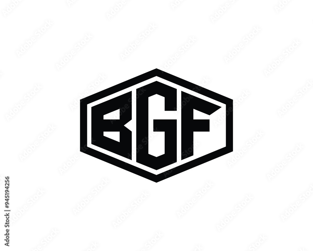 BGF logo design vector template. BGF BGF logo design vector template. BGF