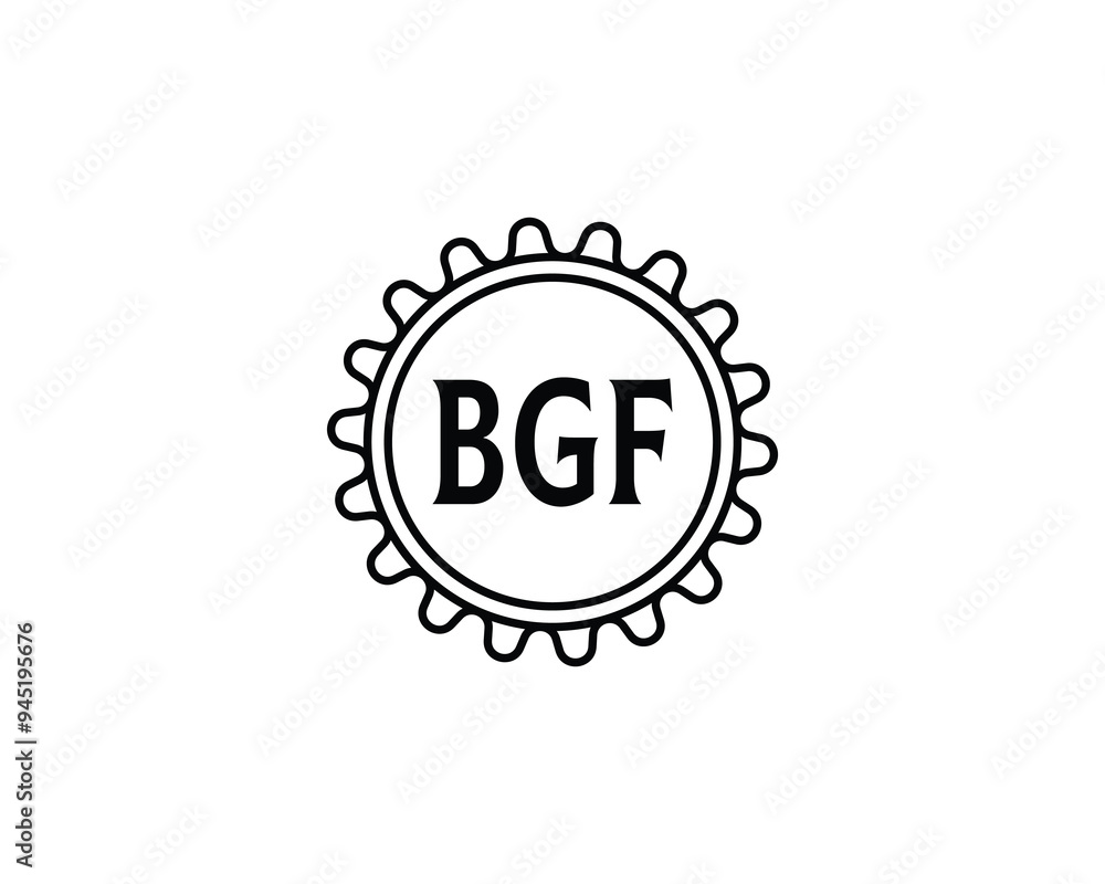 BGF logo design vector template. BGF BGF logo design vector template. BGF