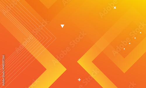 Abstract orange geometric background. Eps10 vector