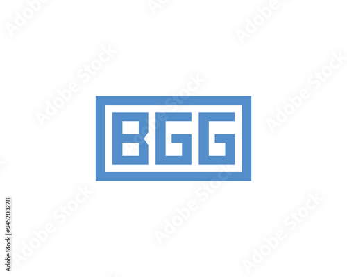 BGG logo design vector template. BGG