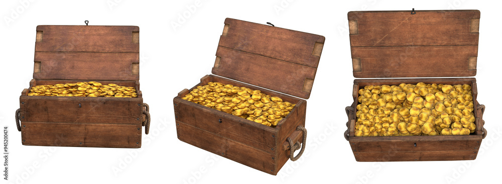 set of treasure chest cut out set of treasure chest cut out