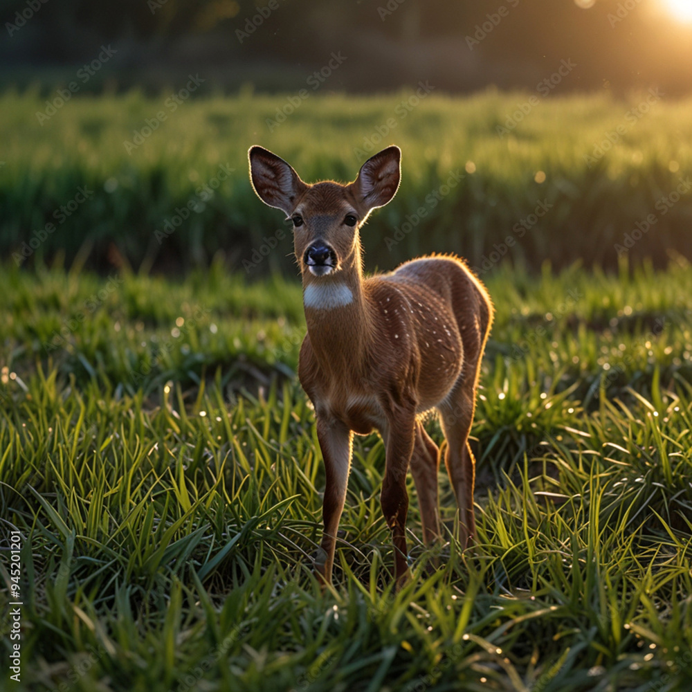 deer in the grass deer in the grass