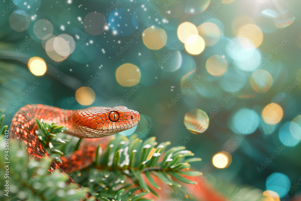 Beautiful greeting card with holiday composition for happy and joy celebrate New Year Beautiful greeting card with holiday composition for happy and joy celebrate New Year